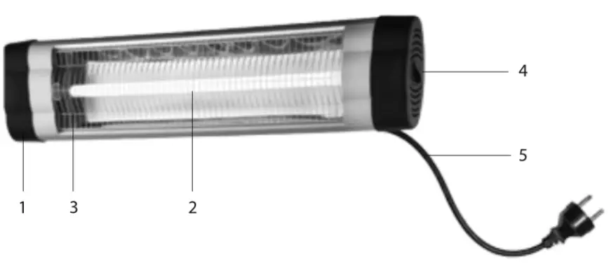 timberk T IR1500 A12SI Electric Infrared Heater - Fig