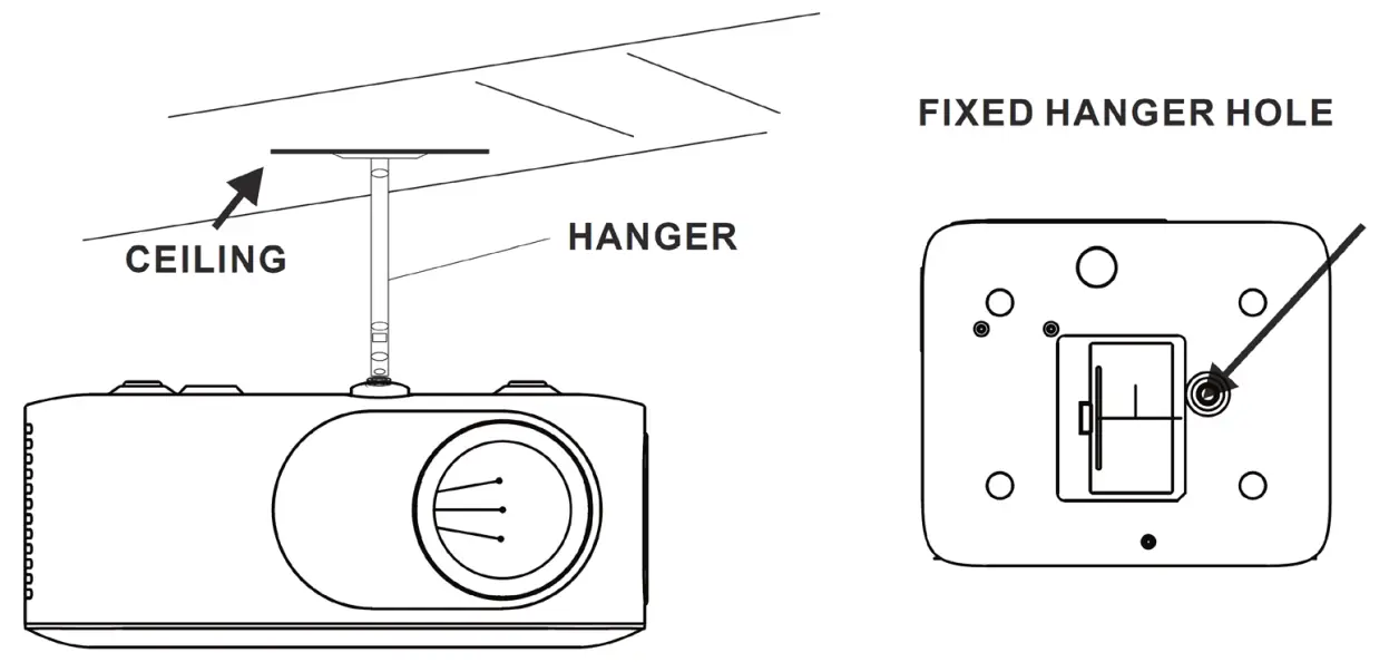 BLAUPUNKT BP720B 720p HD Compact Projector-hanger