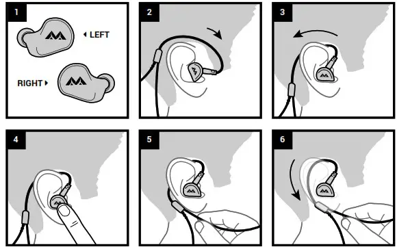 KIMURA Solo In Ear Headset - HOW TO INSERT EARPHONES