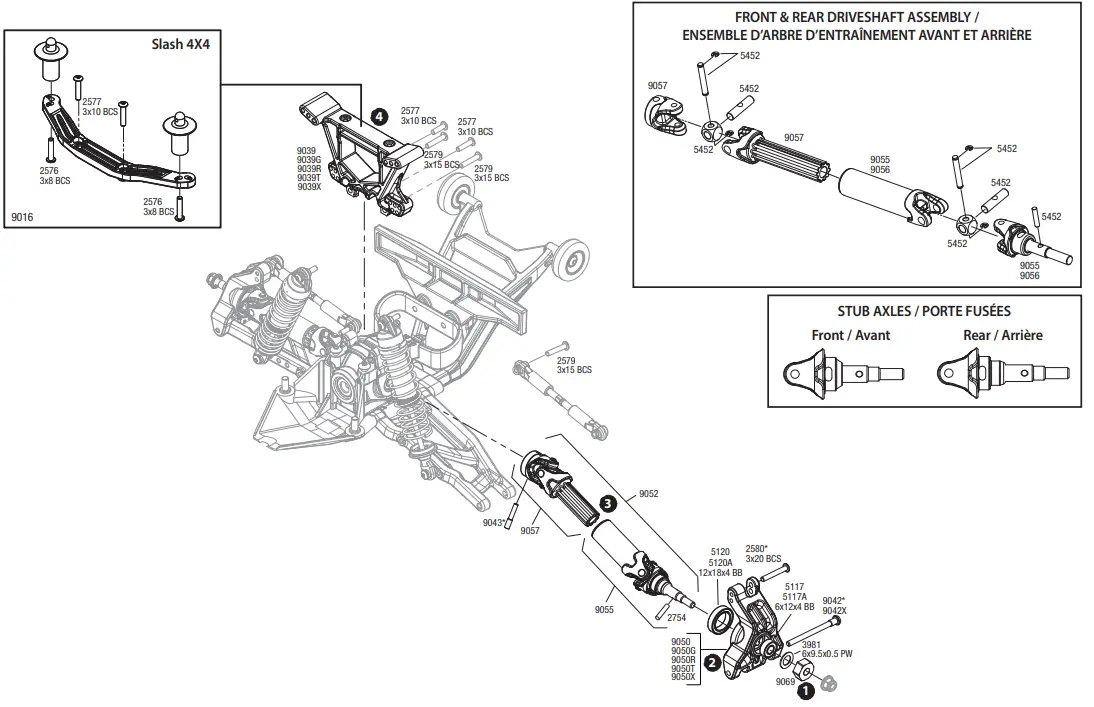 TRAXXAS Outer Driveline and Suspension Upgrade Kit 4