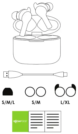 BOOMPODS bassline ANC True Wireless with Active Noise Cancelling Earbuds - 1