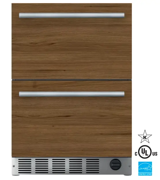 Thermador T24UC905DP Under Counter Double Drawer Refrigerator Freezer