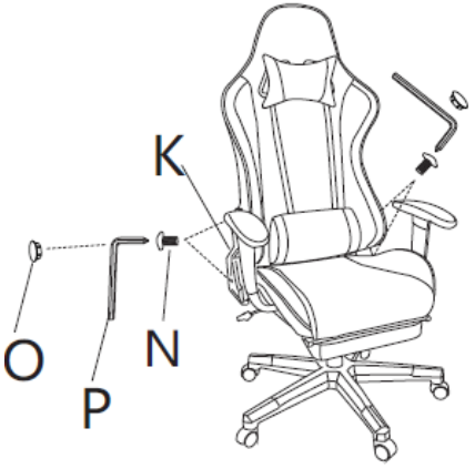 kogan Ergolux ELGCHRPUR1A Kevlar Gaming Chair -Step 6