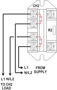 CH 2 - CABLE CONNECTION