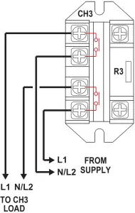 CH 3 - CABLE CONNECTION