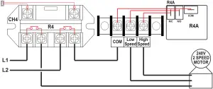 CH 4 - CABLE CONNECTION - 240V