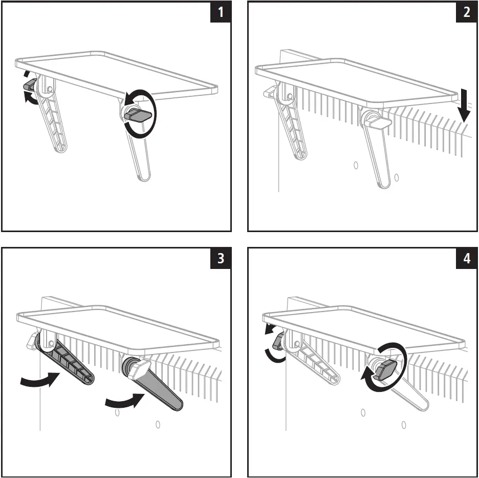 hama 00118686 Universal TV Shelf operating instruction