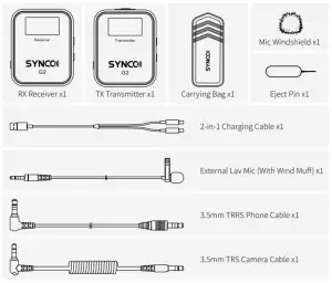 SYNCO G2 A1 Ultracompact Digital Wireless Microphone-list