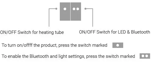 MOLINO GARDEN HEATER Built-in Bluetooth Speaker 4 Color LED Light fig3