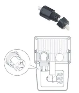 WeteLux 900826 10W LED Floodlight -Installation
