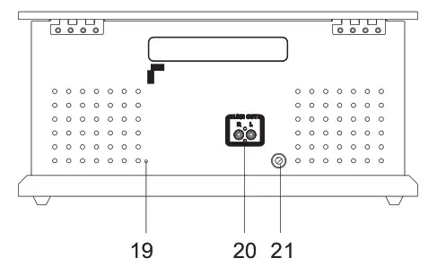 VICTROLA VTA-250B 4 In 1 Turntable - Rear View