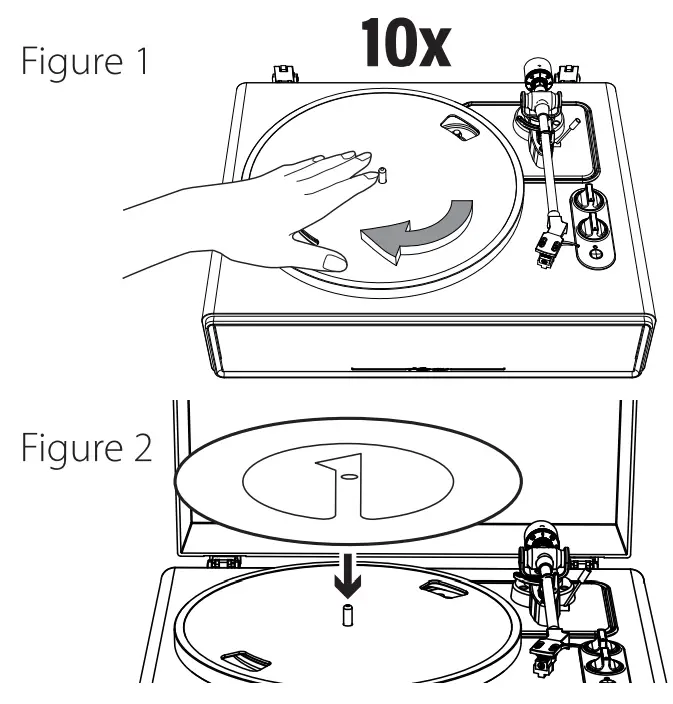 1byone High Fidelity Belt Drive Turntable - fig