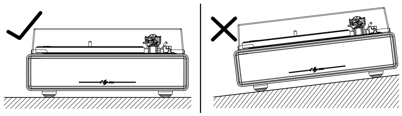 1byone High Fidelity Belt Drive Turntable - radio waves