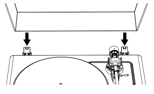 1byone High Fidelity Belt Drive Turntable - spindle 4