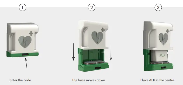 ARKY 60223 Core Plus Wandschrank For Defibrillator - Opening