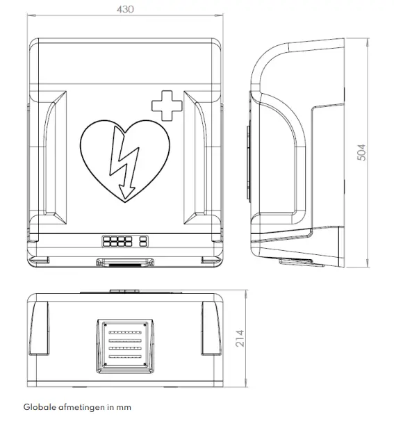 ARKY 60223 Core Plus Wandschrank For Defibrillator - Specifications