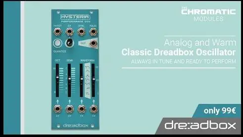 dreadbox Hysteria VCO Oscillator with Note Quantizer Module