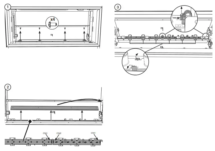 GAZCO Liberty 85 LED Electric Fire Range- EFFECT LEDS