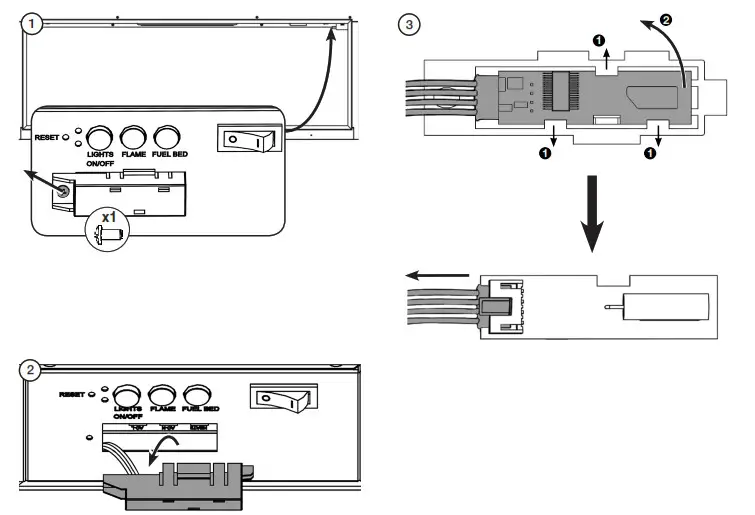 GAZCO Liberty 85 LED Electric Fire Range- RECEIVER