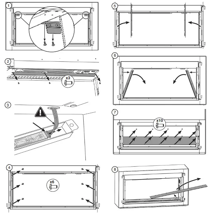GAZCO Liberty 85 LED Electric Fire Range- REMOVING THE FUEL BED