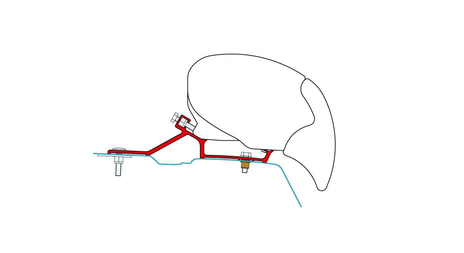 Fiamma 98655-881 Awning Adapter Kit Instruction Manual