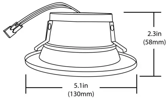 NICOR DLR4506 DLR Recessed LED Downlight