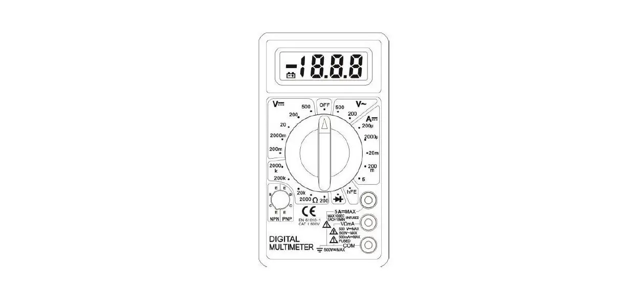Mercury Mtb02 Digital Multimeter User Manual