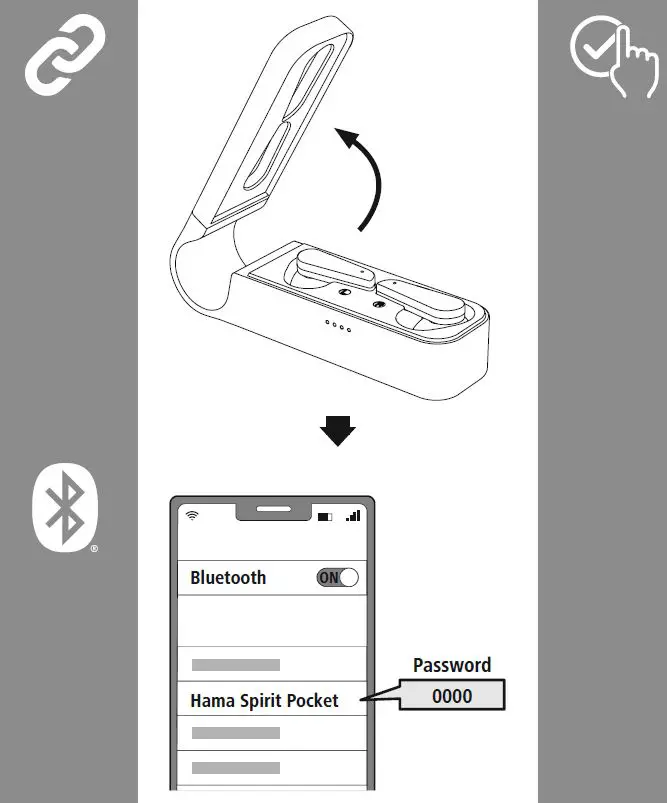 hama 00184103 Spirit Pocket Bluetooth Earphones fig 4