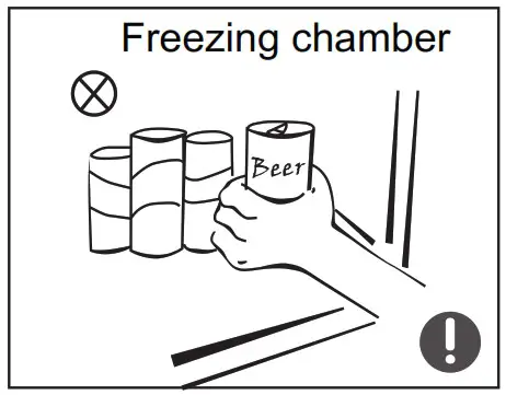 Midea MDRB470MG Refrigerator Bottom Freezer - Warnings for placement 3