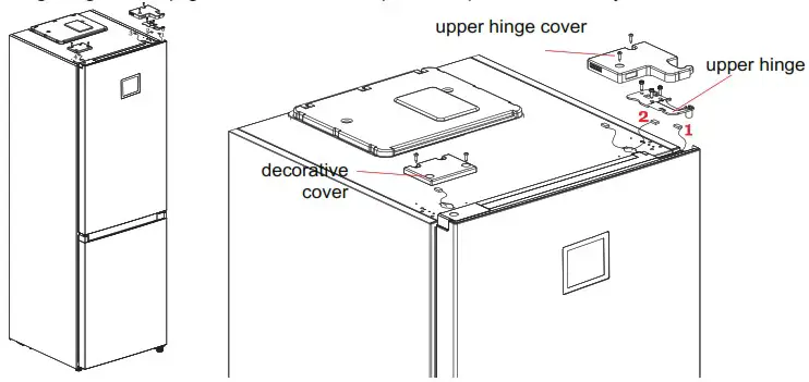 Midea MDRB470MG Refrigerator - Leveling feet 2