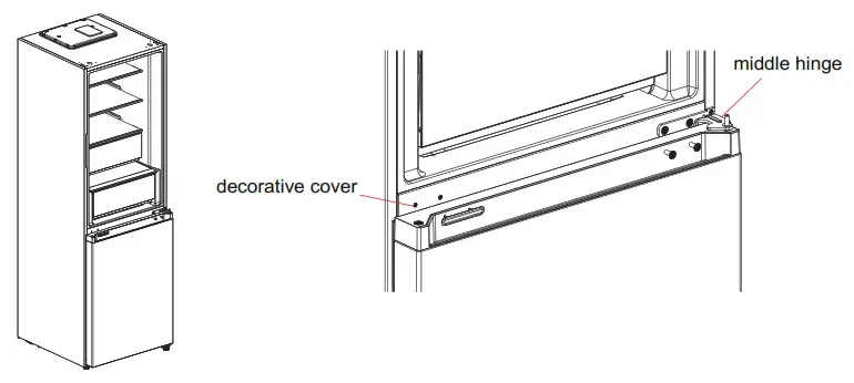 Midea MDRB470MG Refrigerator - Leveling feet 3