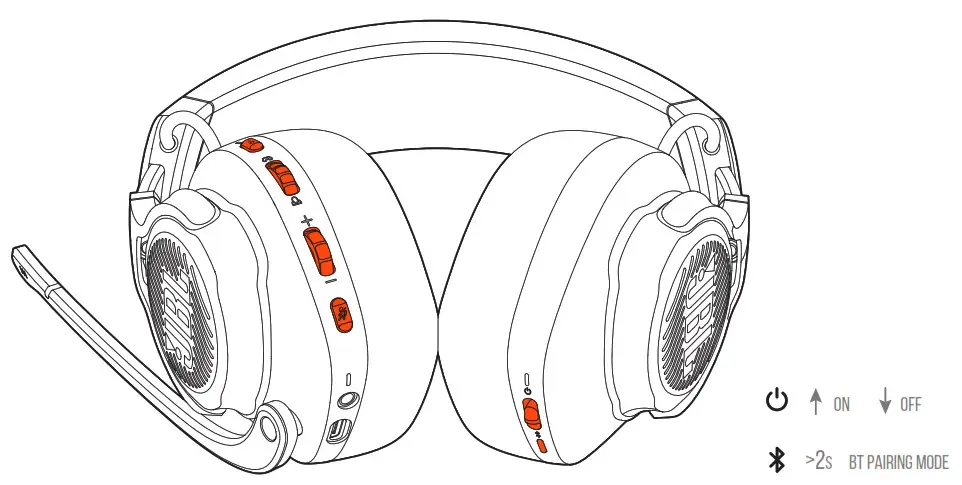 JBL Quantum 800 Over-Ear - BUTTON COMMAND 2