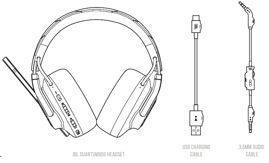 JBL Quantum 800 Over-Ear - WHAT'S IN THE BOX 1