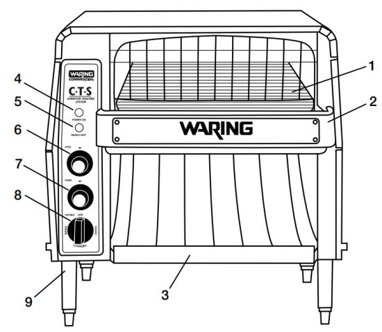WARING COMMERCIAL CTS1000 Commercial Converyor Toaster - PARTS 2