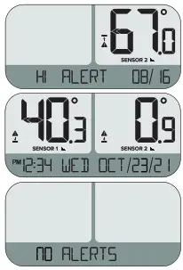 LA CROSSE TECHNOLOGY TX146 Remote Sensor - Alert History
