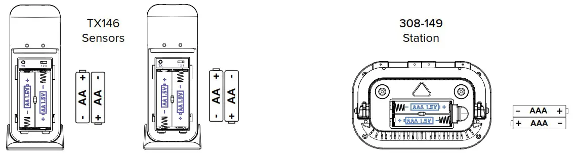 LA CROSSE TECHNOLOGY TX146 Remote Sensor - POWER UP