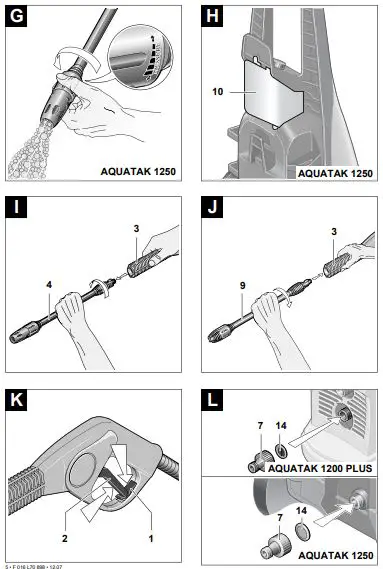 AQUATAK 1200 Plus Pressure Washer 3