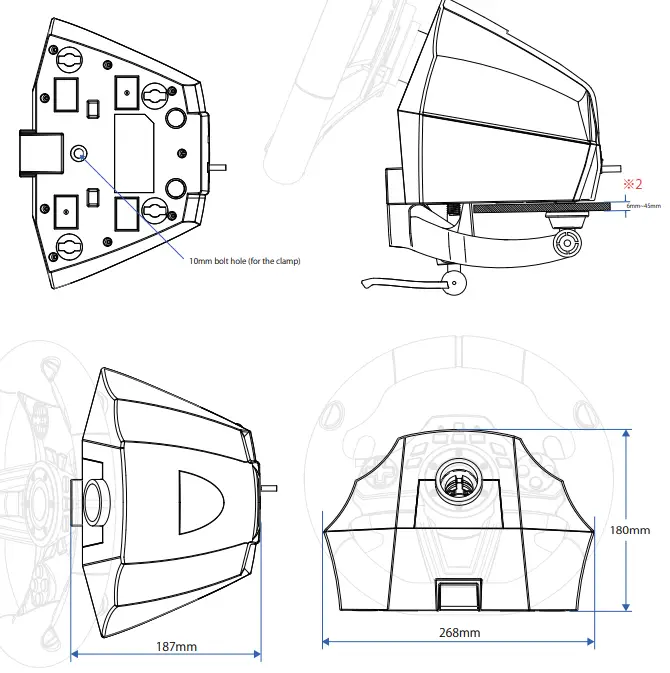 HORI PS4-052 Racing wheel APEX for PlayStation 1