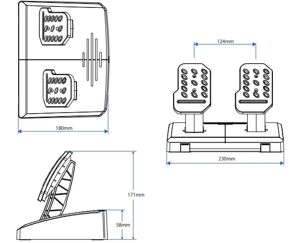 HORI PS4-052 Racing wheel APEX for PlayStation 2