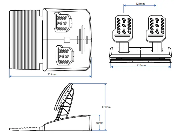 HORI PS4-052 Racing wheel APEX for PlayStation 3