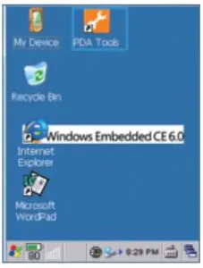 BQobarsca Mobile Intelligent Terminal WinCE Instruction Manual PDA tools and main menu of PDA Tools