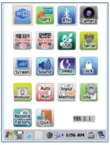 BQobarsca Mobile Intelligent Terminal WinCE Instruction Manual PDA tools and main menu of PDA Tools