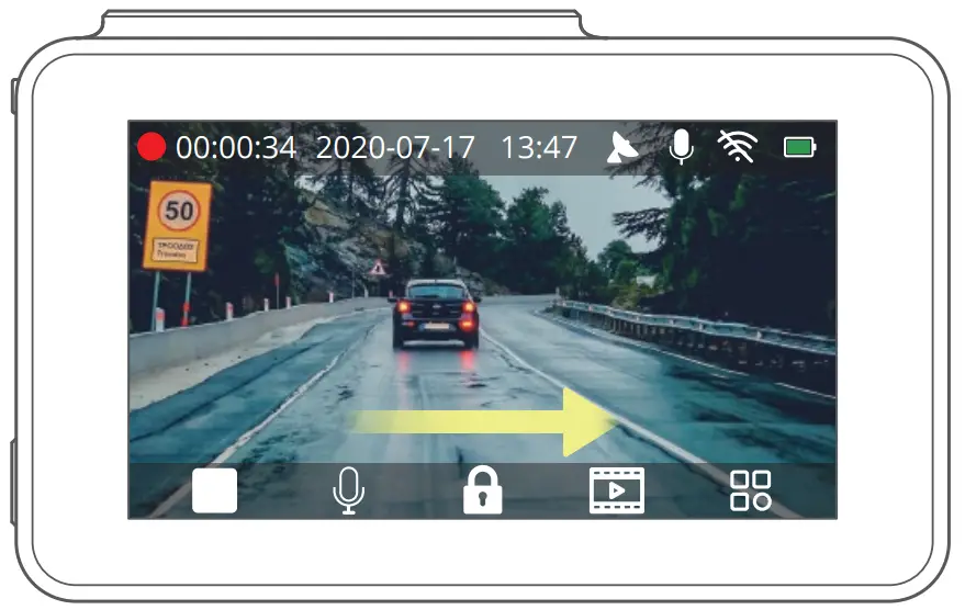 KINGSLIM D4 4K Dual Dash Cam - Device 5