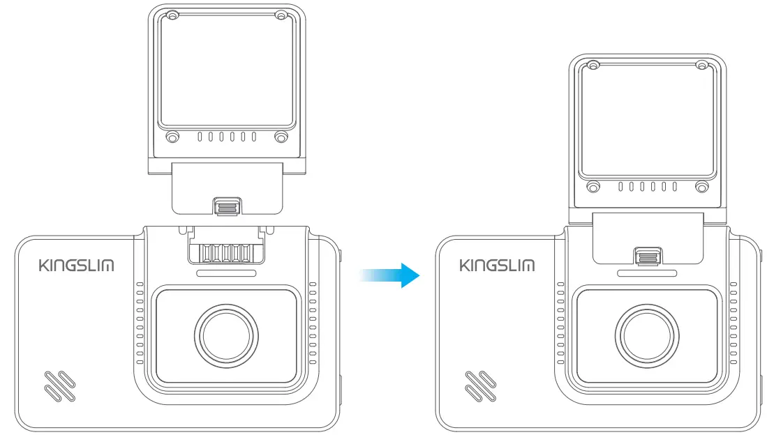 KINGSLIM D4 4K Dual Dash Cam - fig 3