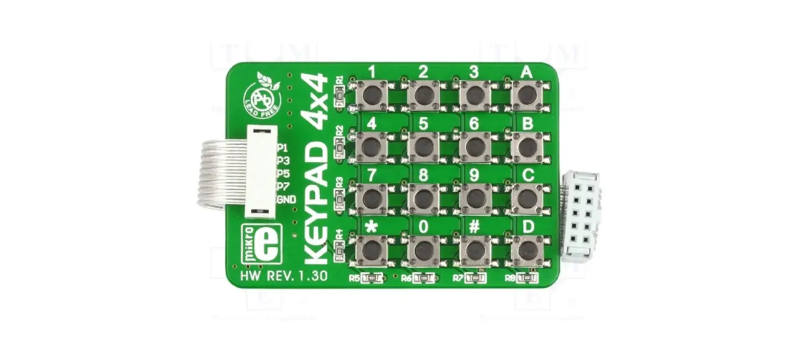 Mikroelektronika Keypad 4x4 Additional Board User Manual