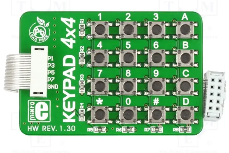 MikroElektronika-Keypad-4x4-Additional-Board