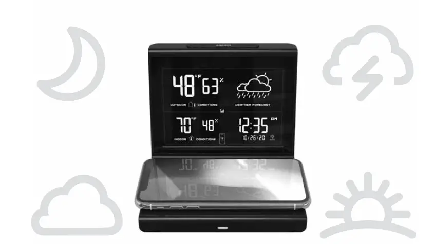 ACURITE 01193 Weather Forecaster with Wireless Qi-Charging Pad fig 4