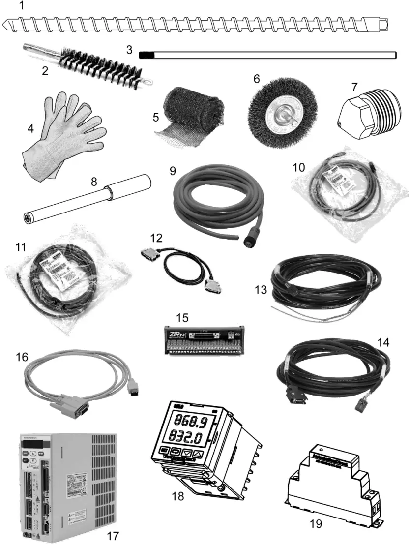 Massive Dimension MDPE10 Direct Print Particle Extruder Standard Series - Fig