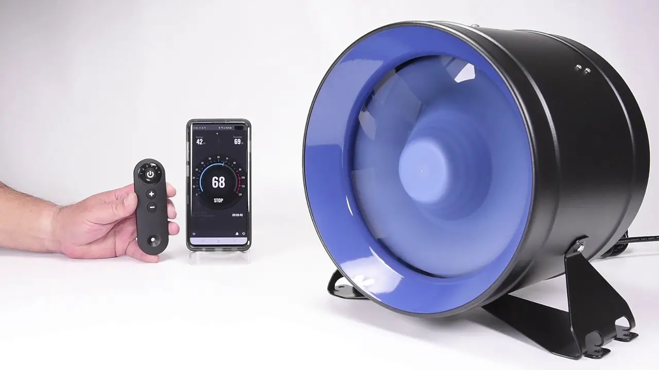 Terrabloom Ecmf-web Duct Fan With Remote Speed Controller User Manual