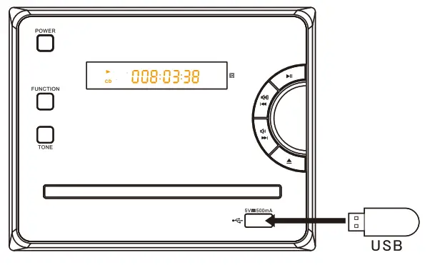 anko 43118007 Bluetooth Micro HIFI System - BASIC OPERATION